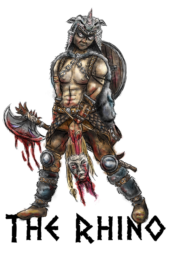 The derpy rhino ^^ I rarely draw men because the anatomy is more difficult for me, but I gave it a shot.