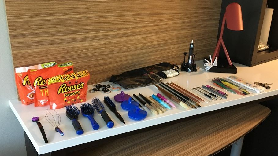 The Tools - These are just half of my collection. I brought these on the road for a private tickling event in June 2019.