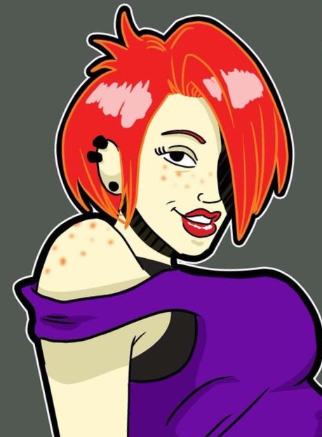 This is a drawing from an artist calls Pab, he did a drawing for one of Iggy092 OC. We kind of look alike.