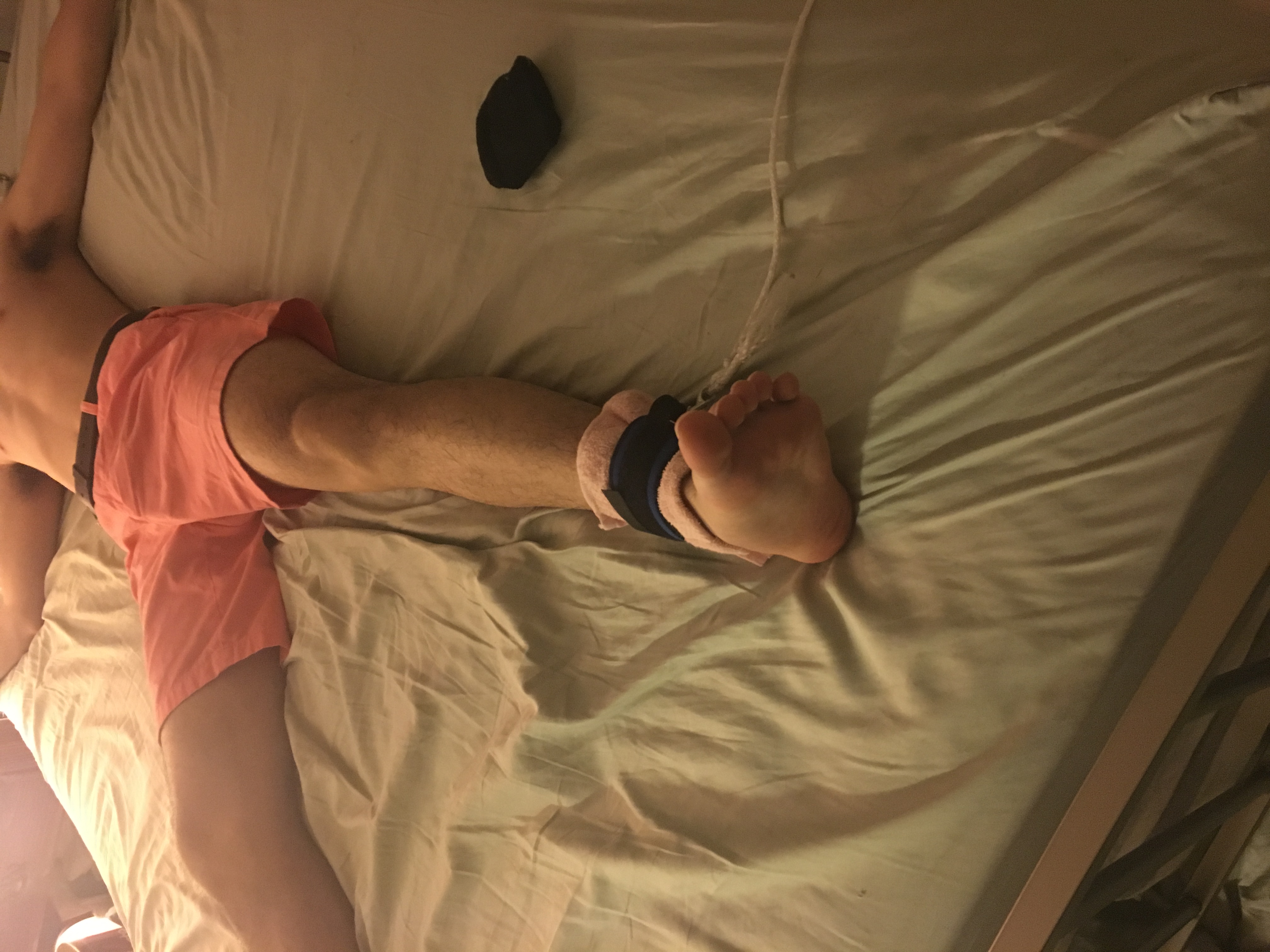 Tony Z tied   left foot