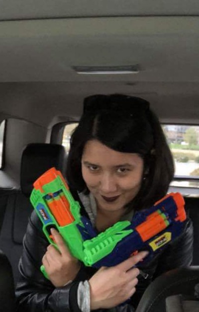 Tough girl, ready to do some damage ;)