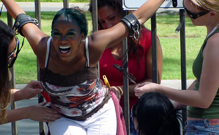 Tyra Banks tickled