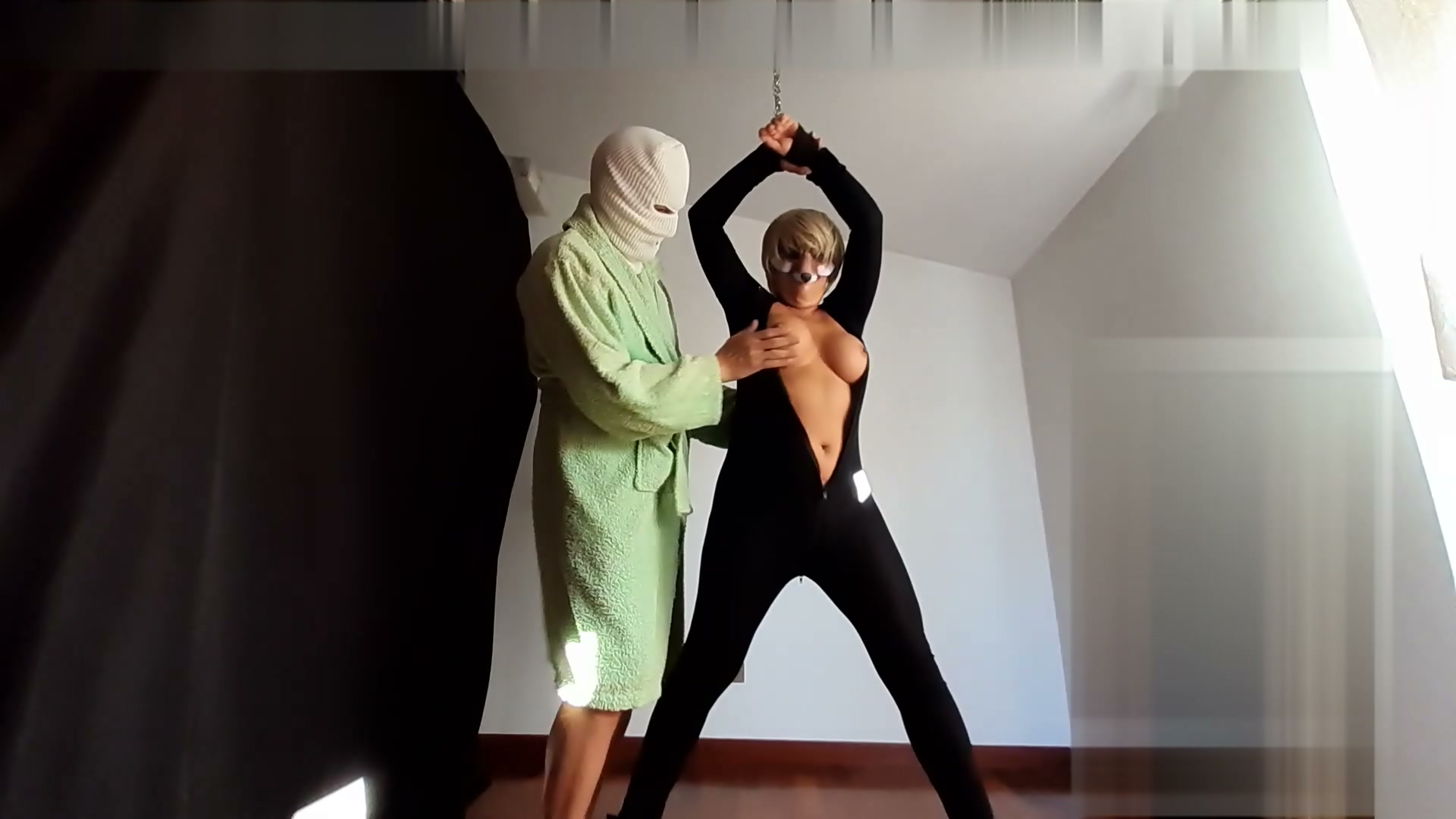 Unfortunately the milf superheroine Superfox is caught out again by the evil pervert Serial Climaxer. She knows what will be her fate, her captor want