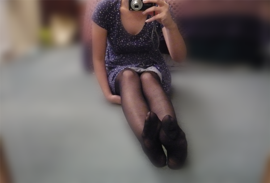 Wearing my nylons :)