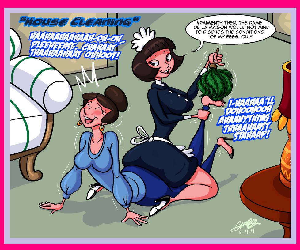 What fun to have a maid to play tickles all day and night with? Being straddled and feather duster tickled would be divine!