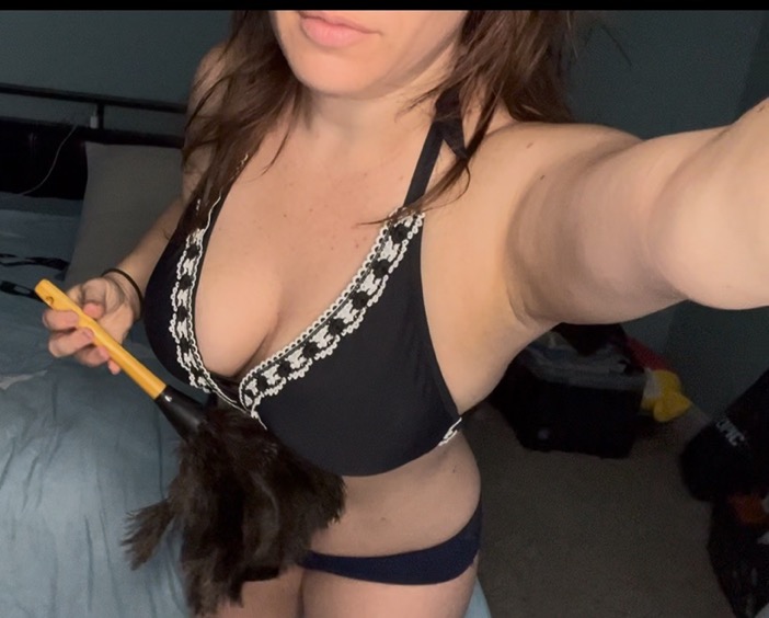 Your house cleaner wearing a normal uniform